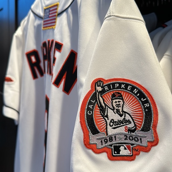 Baltimore Orioles Cal Ripken Mitchell & Ness White MLB Home Authentic Jersey 44 - Picture 7 of 8